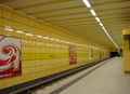 Underground station inside covering